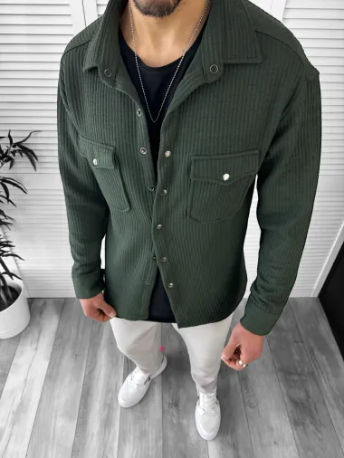 Camasa barbati casual kaki 13041