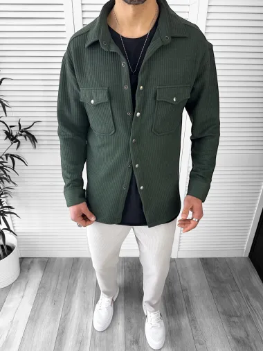 Camasa barbati casual kaki 13041