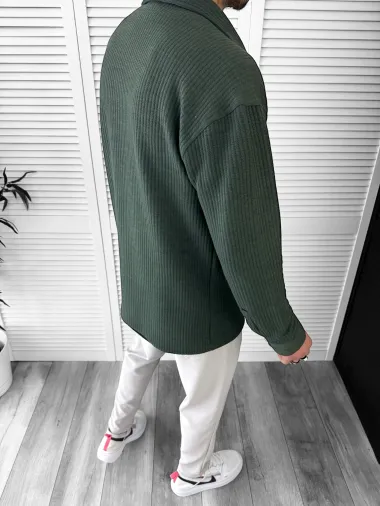 Camasa barbati casual kaki 13041