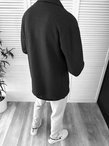 Camasa barbati casual neagra 13041 52-1