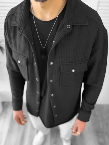 Camasa barbati casual neagra 13041 52-1