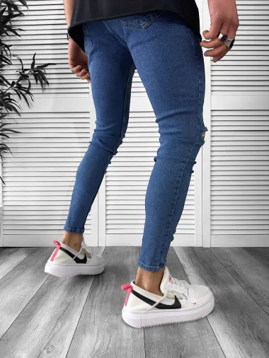 Blugi barbati conici albastri 13042 M3-3.1