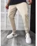 Pantaloni de trening slim fit, catifea, bej B6236 45-3