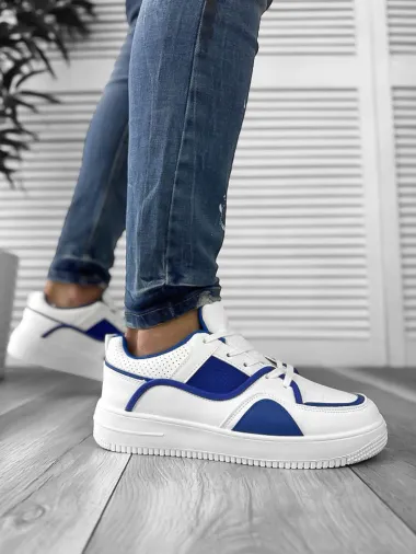 Adidasi barbati casual, albastri R923 T4-3