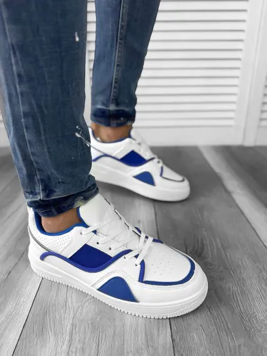 Adidasi barbati casual, albastri R923 T4-3