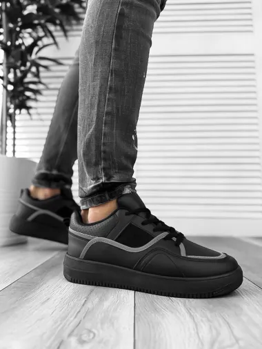 Adidasi barbati casual, negri R923 T5-3