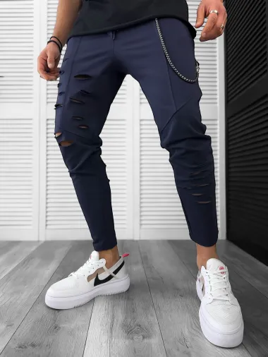 Pantaloni de trening bleumarin , conici, 13040 O4-1.2