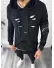 Trening barbati slim fit, negru, Pantaloni + Hanorac T12932 P20-1.1