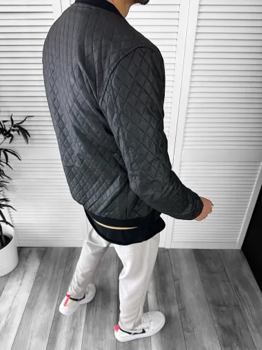 Geaca barbati neagra piele ecologica B2850 P20-1.3