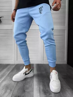 Pantaloni de trening, silon, albastri, 12616 D3-2.4