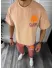 Trening barbati maro oversize cu imprimeu pantaloni + bluza 12918 P18-4.3