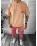 Trening barbati maro oversize cu imprimeu pantaloni + bluza 12918 P18-4.3