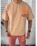 Trening barbati maro oversize cu imprimeu pantaloni + bluza 12918 P18-4.3