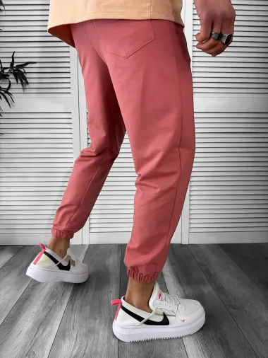 Trening barbati maro oversize cu imprimeu pantaloni + bluza 12918 P18-4.3