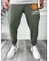 Trening barbati gri/kaki pantaloni + tricou oversize 13029 O4-1.2*