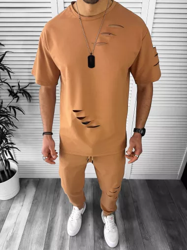 Trening barbati maro oversize pantaloni + bluza 13030 13-2.3/N8-5.3
