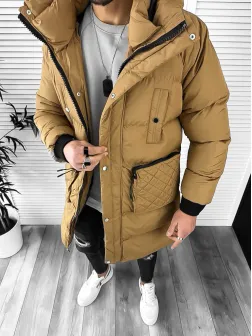 Geaca barbati groasa maro de iarna 1021 127-2