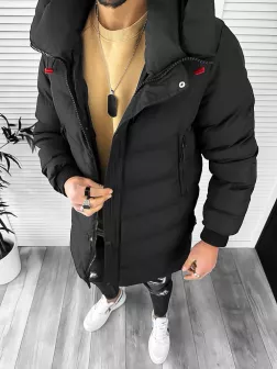 Geaca barbati groasa neagra de iarna 8080 