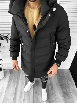 Geaca barbati groasa neagra de iarna 80801 67-3