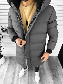 Geaca barbati de iarna gri 9020 59-1