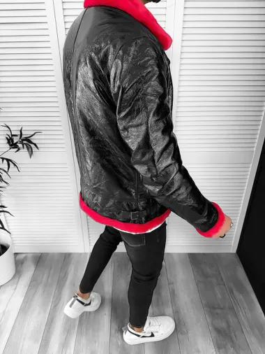 Geaca barbati de iarna, imblanita, neagra 3070 59-1