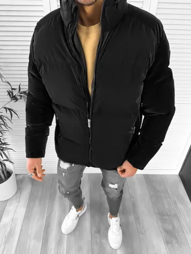 Geaca barbati groasa neagra de iarna 123449 57-3