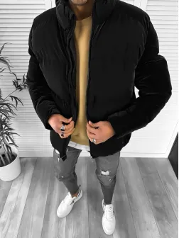 Geaca barbati groasa neagra de iarna 123449 57-3