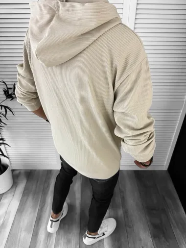 Hanorac barbati slim bej 3067 O6-4.1