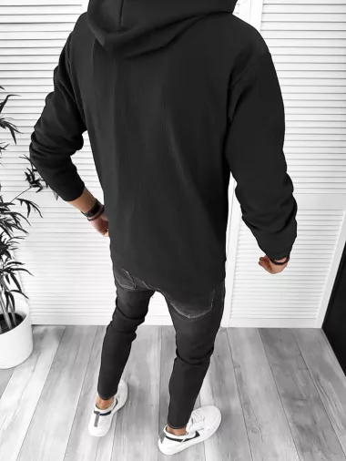 Hanorac barbati slim negru 3067 O6-4.1