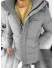 Geaca barbati groasa de iarna, gri A07 T57-4