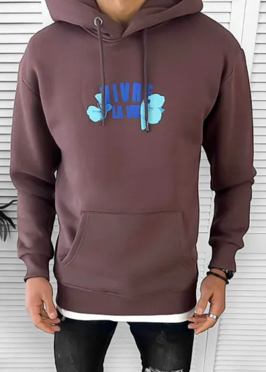 Hanorac barbati maro slim fit 3066 44-1.1