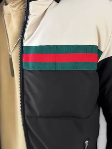 Geaca barbati de iarna, imblanita, bej 5152 T11-1