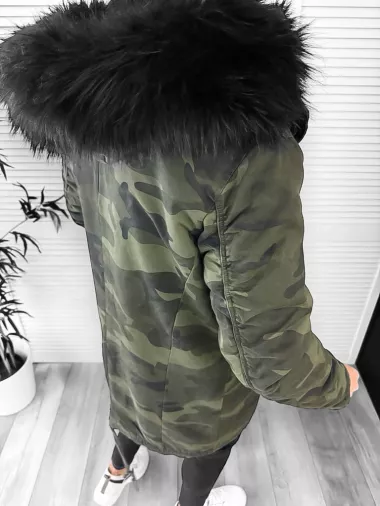 Geaca barbati de iarna PARKA, ARMY, Imblanita 888 57-2