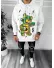 Hanorac barbati alb cu imprimeu slim fit k115 36-5 Hanorac barbati alb cu imprimeu slim fit k115 36-5