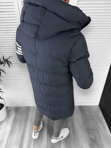 Geaca barbati groasa bleumarin de iarna 9020 66-4