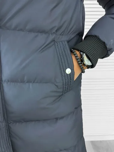 Geaca barbati groasa bleumarin de iarna 9020 66-4