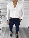 Camasa barbati, alba, slim fit,12657