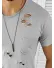 Tricou barbati gri, slim fit, 12995 O3-4.2