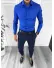 Camasa barbati albastra slim fit 13004 W19-3 Camasa barbati albastra slim fit 13004 W19-3