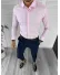 Camasa barbati roz slim fit 13006 E