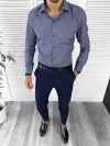 Camasa barbati eleganta cu imprimeu slim fit 13007 W2-3.4.5