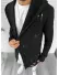 Cardigan barbati negru cu gluga slim fit ZR T3559 k7-5