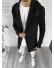 Cardigan barbati negru cu gluga slim fit ZR T3559 k7-5