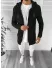Cardigan barbati negru cu gluga slim fit ZR T3615 P19-4.3
