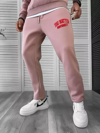 Trening barbati slim fit roz Pantaloni + Hanorac K170 O3-5.1