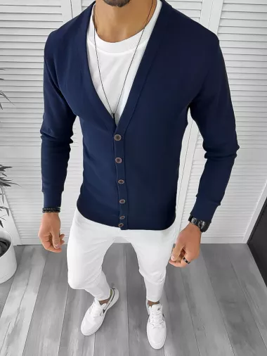 Bluza barbati bleumarin slim fit 12980 U1