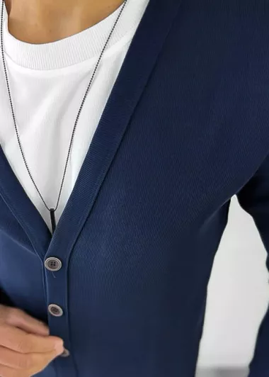 Bluza barbati bleumarin slim fit 12980 U1