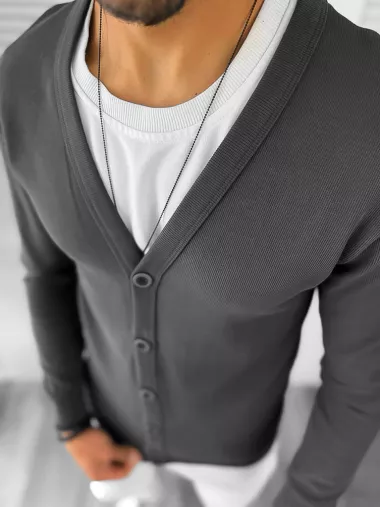 Bluza barbati gri slim fit 12980 I15-1.1