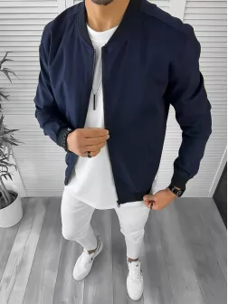 Geaca barbati de toamna, bleumarin 12970 Z35