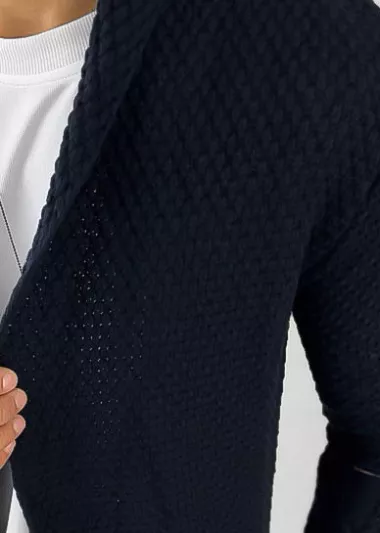 Cardigan barbati bleumarin slim fit ZR T3557 P18-4.3